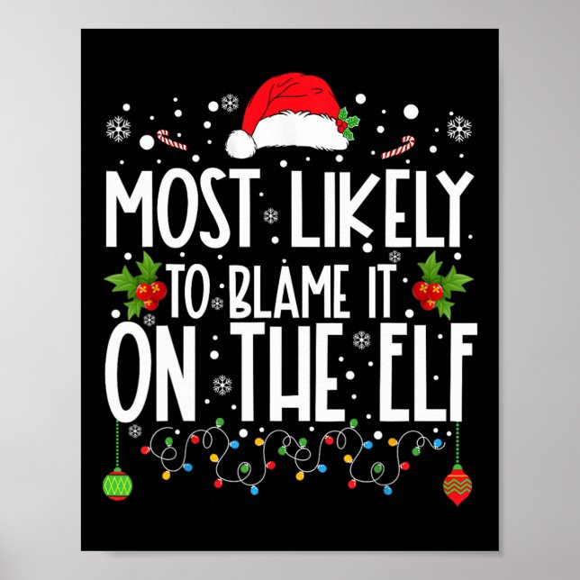 Am wahrscheinlichsten wird es auf dem Elf Santa Fa Poster (Vorne)