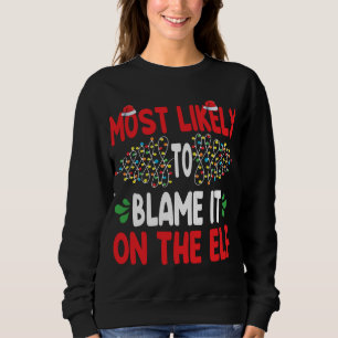 Am wahrscheinlichsten wird es auf dem Elf Santa Fa Sweatshirt