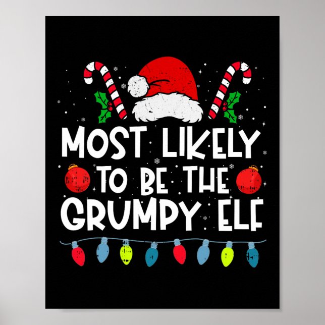 Am Wahrscheinlichsten Wird Es Die Grumpy Elf Famil Poster (Vorne)