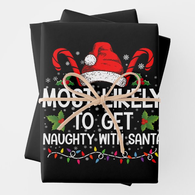 Am wahrscheinlichsten wird es mit Weihnachten nass Geschenkpapier Set (Beispiel)