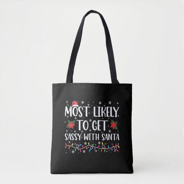 Am wahrscheinlichsten wird es mit Weihnachten Weih Tasche (Vorderseite)