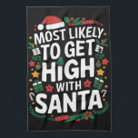 Am wahrscheinlichsten wird es mit Weihnachtsmatte  Geschirrtuch<br><div class="desc">Am wahrscheinlichsten wird es mit Weihnachtsmatte hoch</div>