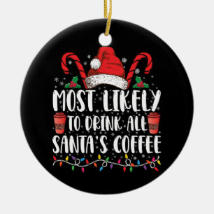 Am wahrscheinlichsten wird man den ganzen Kaffee v Keramik Ornament