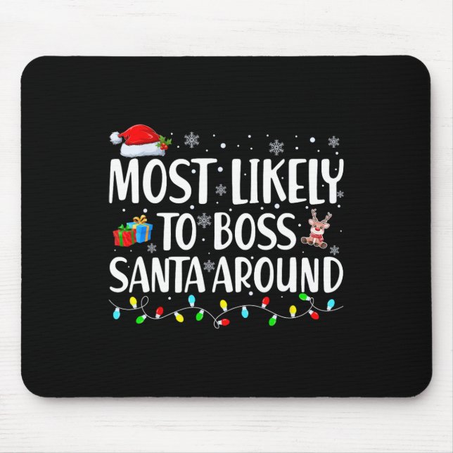 Am wahrscheinlichsten wird man den Weihnachtsmann  Mousepad (Vorne)