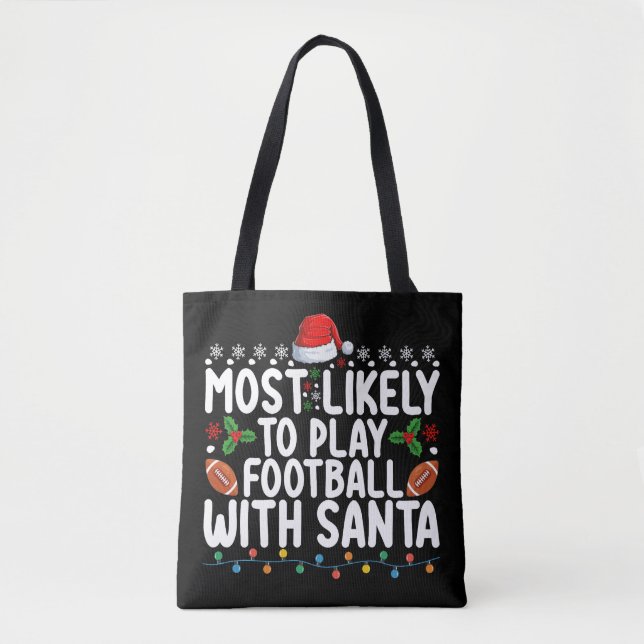 Am Wahrscheinlichsten wird mit dem Weihnachtsmann  Tasche (Vorderseite)