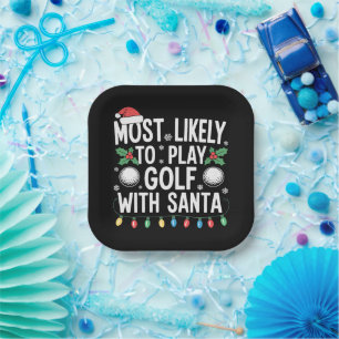 Am Wahrscheinlichsten wird mit Santa Family Xmas G Pappteller