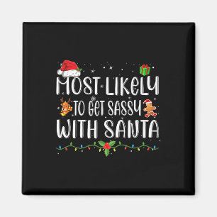 Am wahrscheinlichsten wird sie mit Santa Matching Magnet