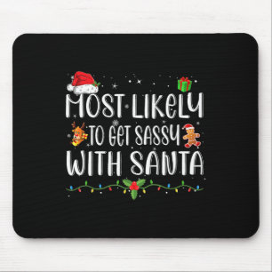 Am wahrscheinlichsten wird sie mit Santa Matching Mousepad