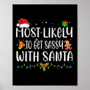 Am wahrscheinlichsten wird sie mit Santa Matching Poster