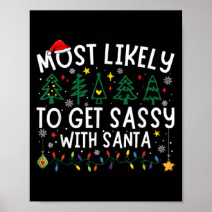 Am wahrscheinlichsten wird sie mit Santa Matching Poster