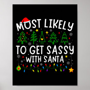 Am wahrscheinlichsten wird sie mit Santa Matching Poster
