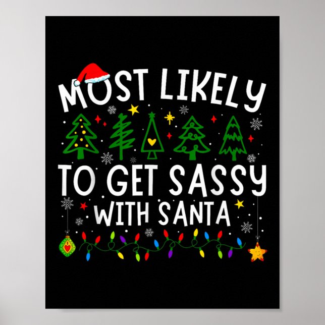 Am wahrscheinlichsten wird sie mit Santa Matching  Poster (Vorne)