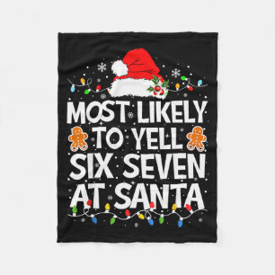 Am wahrscheinlichsten wird Six Seven bei Santa 67 Fleecedecke