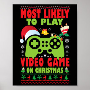 Am Wahrscheinlichsten wird Videospiel-Familien-Mat Poster