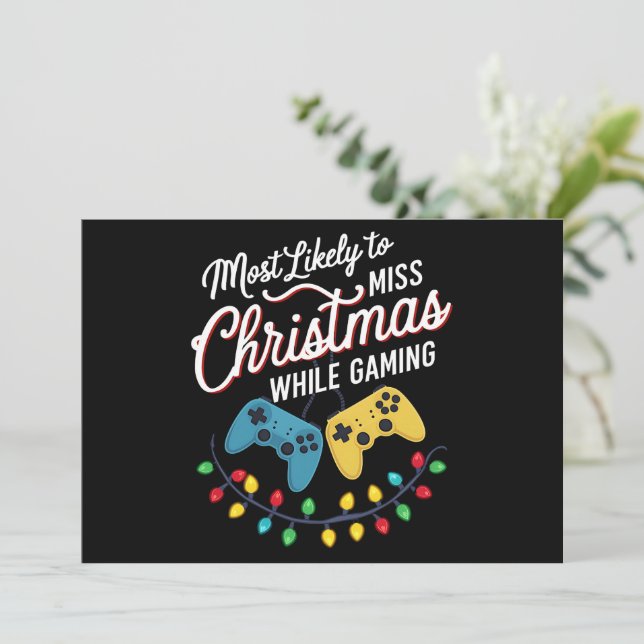 Am wahrscheinlichsten wird Weihnachten beim Gaming (Stehend Vorderseite)