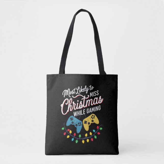 Am wahrscheinlichsten wird Weihnachten beim Gaming Tasche (Vorderseite)