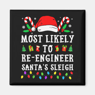 Am Wahrscheinlichsten wird Weihnachten das Schlitt Magnet
