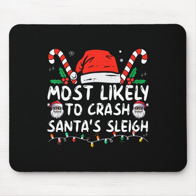 Am wahrscheinlichsten wird Weihnachts-Weihnachtswi Mousepad (Vorne)