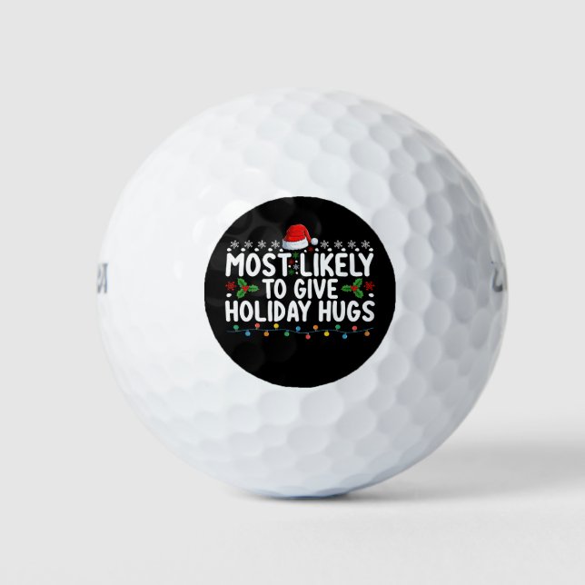 Am wahrscheinlichsten wird Weihnachtsfamilie für d Golfball (Vorderseite)