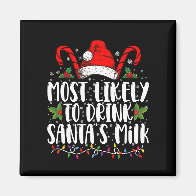 Am wahrscheinlichsten wird Weihnachtsmann-Milch ge Magnet (Vorne)