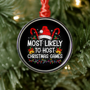 Am wahrscheinlichsten wird Weihnachtsspiele Famili Ornament Aus Metall