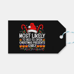 Am wahrscheinlichsten zu betteln, um Weihnachtsges Geschenkanhänger