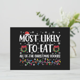 Am wahrscheinlichsten zu essen alle Weihnachtskeks Einladung
