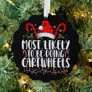 Am wahrscheinlichsten zu tun Cartwheels Matching X Ornament Karte