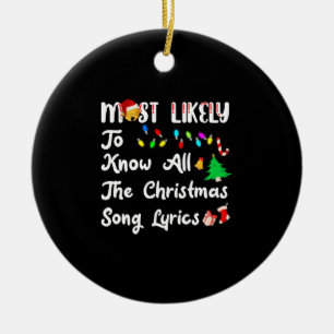 Am wahrscheinlichsten zu Weihnachten kennen alle W Keramik Ornament