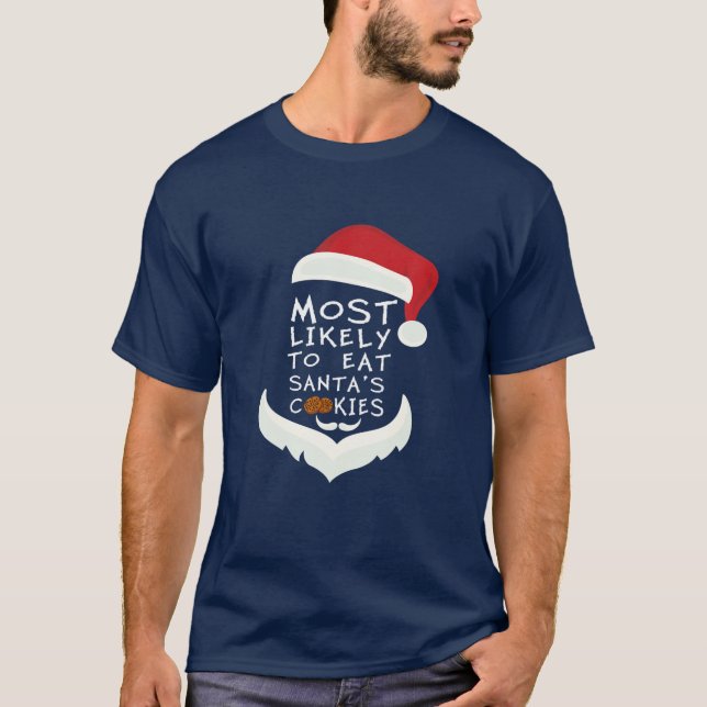 Am wahrscheinlichsten zu Weihnachten lustige Match T-Shirt (Vorderseite)