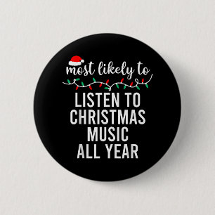 Am wahrscheinlichsten zu Weihnachten Matching Fami Button