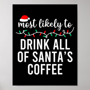 Am wahrscheinlichsten zu Weihnachten Matching Fami Poster
