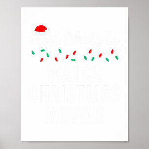 Am wahrscheinlichsten zu Weihnachten Matching Fami Poster