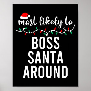 Am wahrscheinlichsten zu Weihnachten Matching Fami Poster