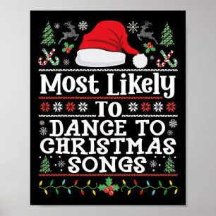 Am wahrscheinlichsten zu Weihnachtsliedern zu tanz Poster