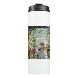 Am Wasser - Pierre-Auguste Renoir - 1880 Thermosbecher