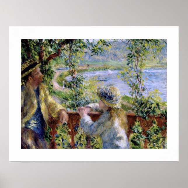 "Am Wasser" von Pierre-Auguste Renoir Poster (Vorne)