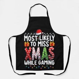 Am Weihnachten beim Spielen am wahrscheinlichsten Schürze
