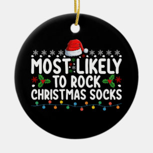 Am Weihnachten wahrscheinlich am meisten zu rocken Keramik Ornament