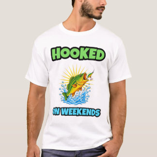Am Wochenenden Bassangeln Weiße Bluse T-Shirt