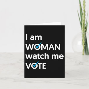 Am Women Watch Me Vote 2024 Blue Wave Vote Karte