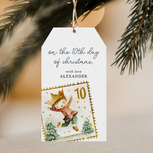 Am zehnten Weihnachtsfeiertag Geschenkanhänger