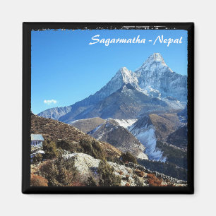 Ama Dablam & House, Sagarmatha - Nepal Magnet