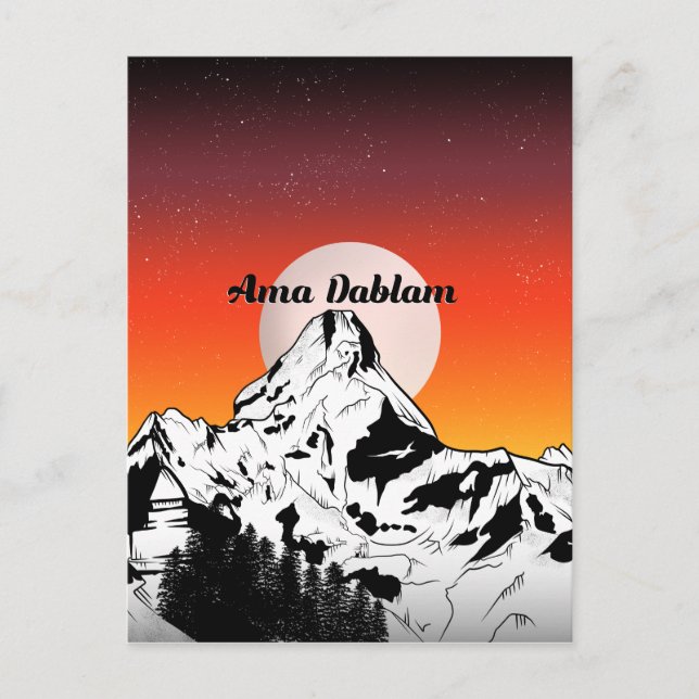 Ama Dablam Nepal Postkarte (Vorderseite)
