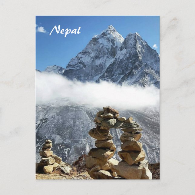 Ama Dablam, Sagarmatha, Everest trek / Nepal Postkarte (Vorderseite)