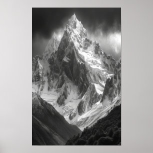 Ama Dablam Top View AI Art Poster