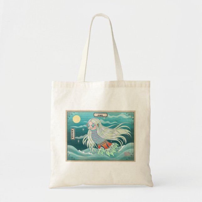 Amabie- Healing Spirit Tote Bag アマビエ　疫病退散 Tragetasche (Vorne)