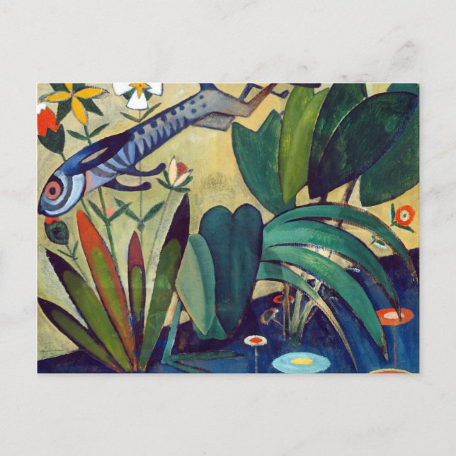 Amadeo de Souza Cardoso Der Sprung des Kaninchens Postkarte (Vorderseite)