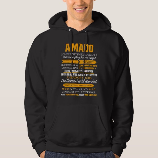 AMADO completely unexplainable family christmas Hoodie (Vorderseite)