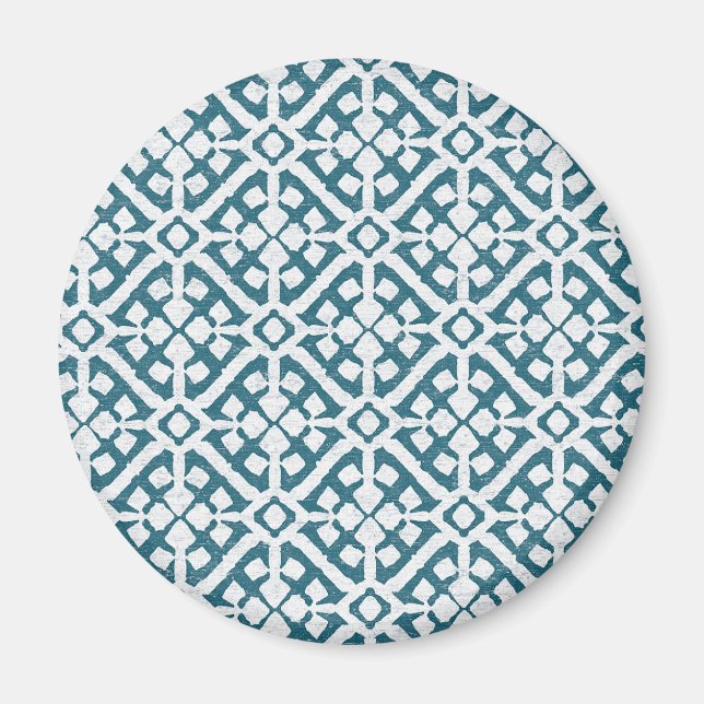 Amadora Blue Pattern Magnet (Vorne)